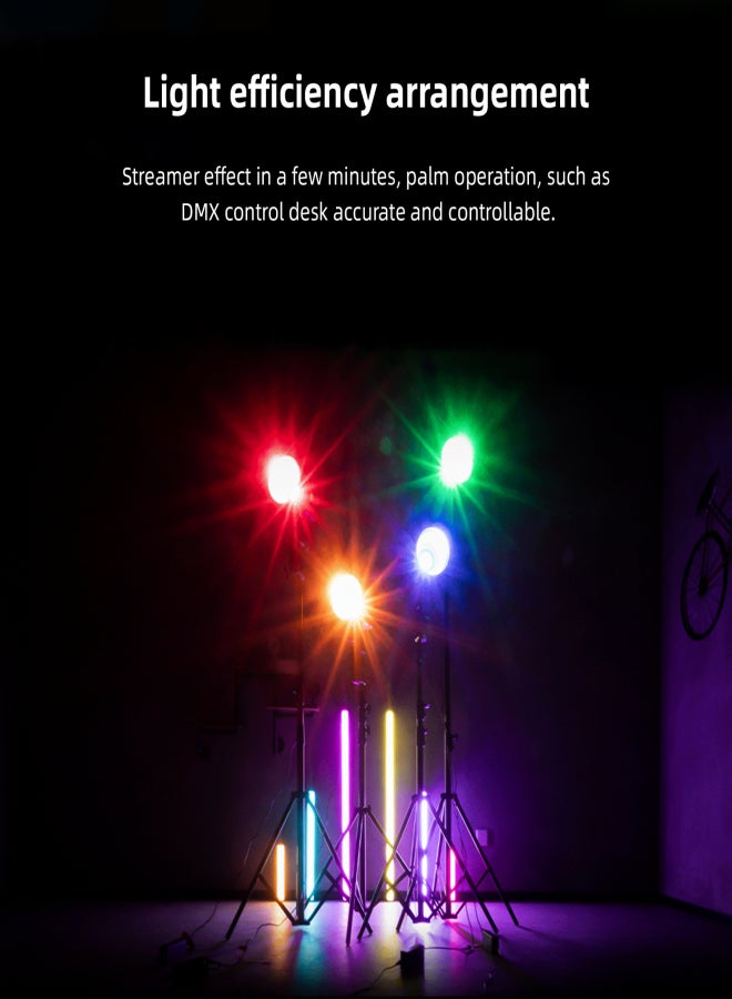 يونجنيو ضوء تصوير YONGNUO YNLUX100RGB ثنائي اللون بقوة 120 واط، ضوء فيديو RGB كامل الألوان، 2000 كلفن - 10000 كلفن، قابل للتعتيم، مؤشر تجسيد اللون ≥ 96، مع حامل Bowens القياسي، 30 تأثيرًا للمشهد الضوئي، نظام لاسلكي 2.4 جيجاهرتز، يدعم تقنية BT - Image 2